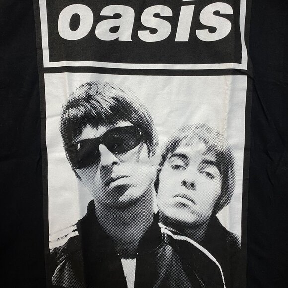 Oasis Noel & Liam Boxed Photo Rock Band T-Shirt Large - Picture 2 of 4